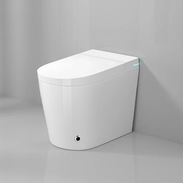 Bathroom Toilet,Modern One-Piece Smart Ceramic WC Toilet Automatic Operation Intelligent Bathroom Floor Mounted Electric