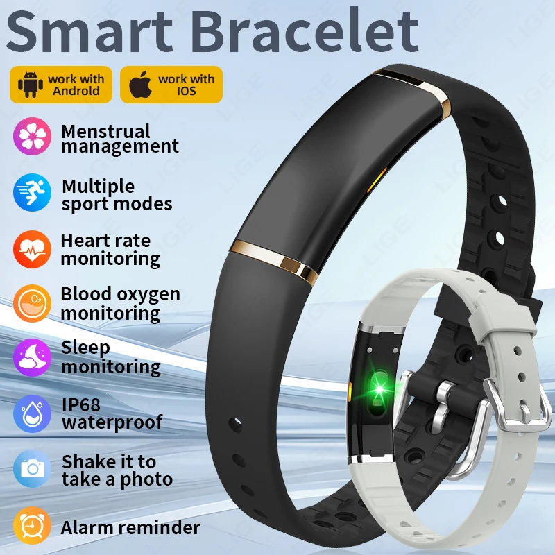 

New Sport Fitness Tracker Smart Bracelet Heart Rate HRV Monitor Pedometer Remote Control Photography Smart Watch for Android iOS