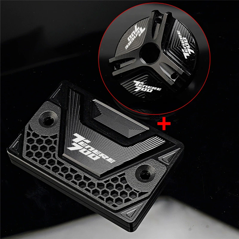 For Yamaha Tenere 700 TENERE700 T7 Rally World Raid 2018-2023 Motorcycle Front Brake Fluid Reservoir Cover Engine Oil Filler Cap