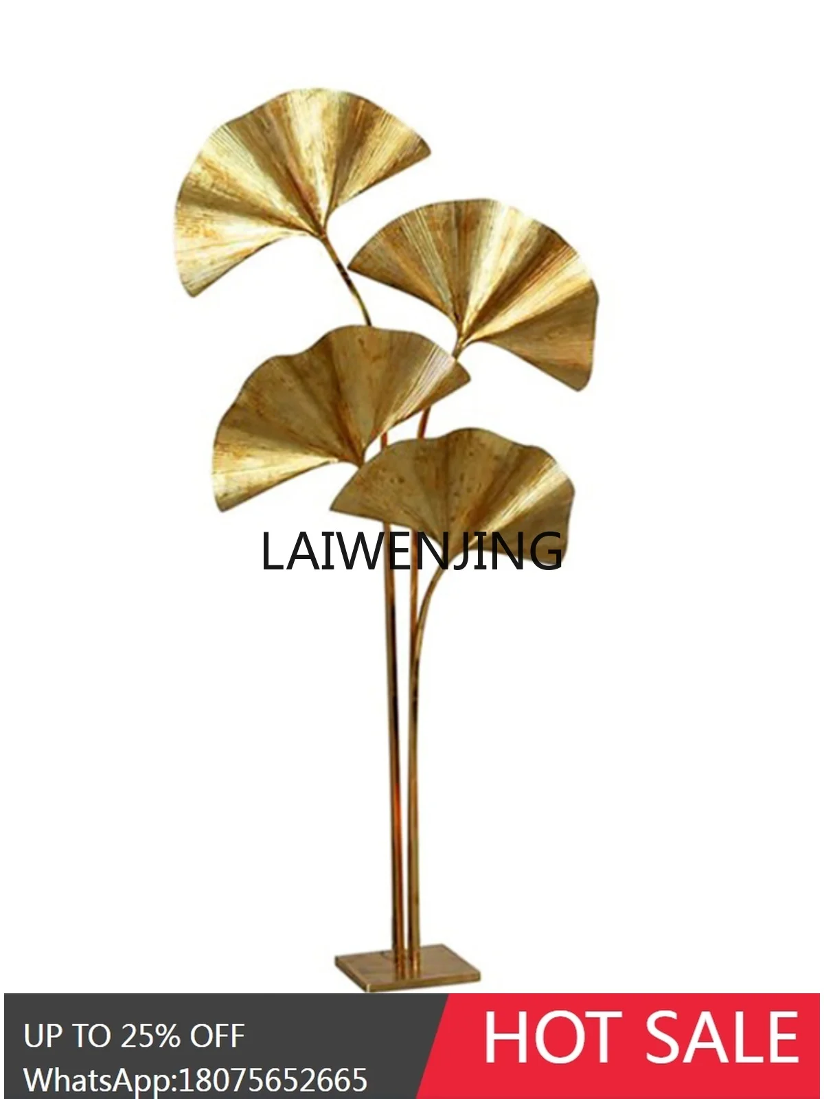 Soft decoration, furniture exhibition hall art ginkgo biloba floor ornament