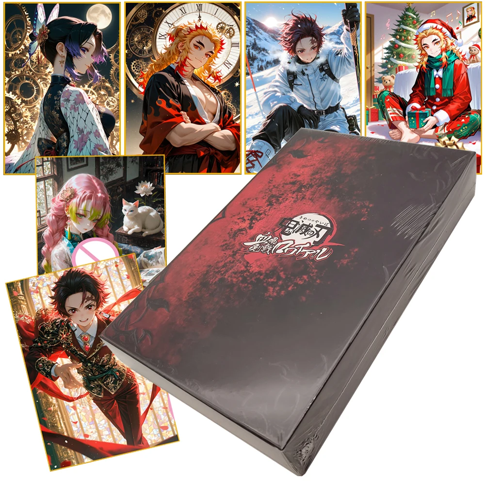

Demon Slayer Color Paper Cards Popularity Japanese Youth Anime Creative Christmas Theme Clothing Cards Doujin Toys and Hobbies
