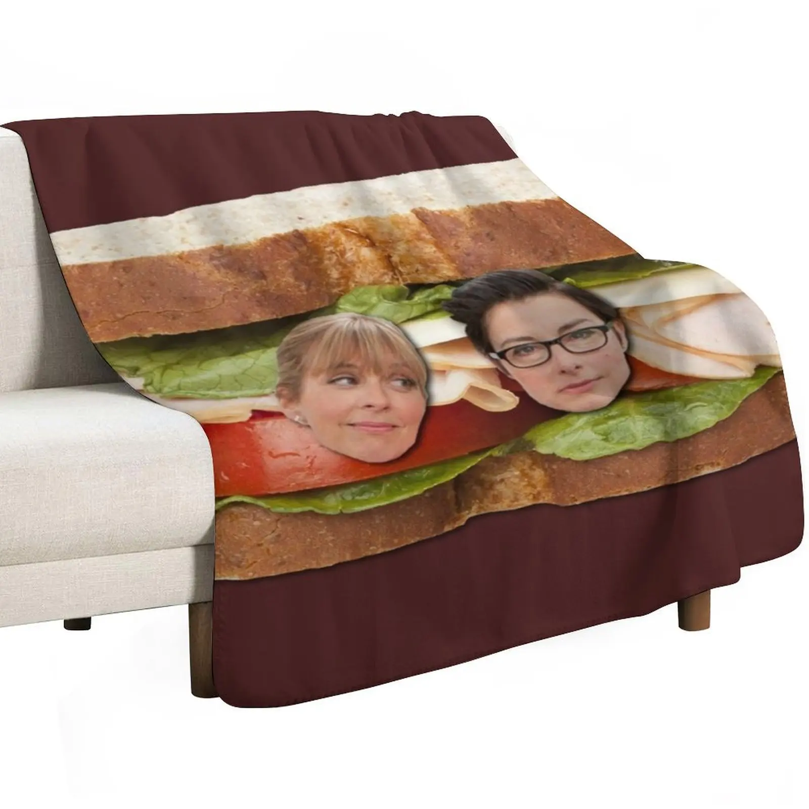 Mel and Sue Sandwich Throw Blanket cosplay anime Blankets For Baby Quilt Blankets For Sofas Flannel wednesday Blankets