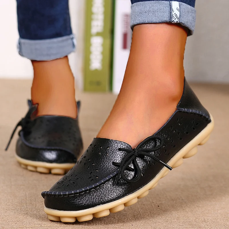 Women Flats Fashion Comfortable Women Shoes Lace Up Nurse Shoes Soft Sneakers Women Shoe Casual Shoes Female Plus Size