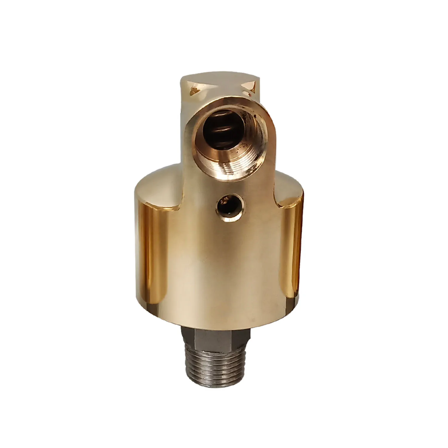 Imagem -02 - Conector Rotativo de Alta Velocidade para União Giratória Conector de União Rotativa de Bronze de Alta Temperatura para Água de Refrigeração Esquerda Direita 1