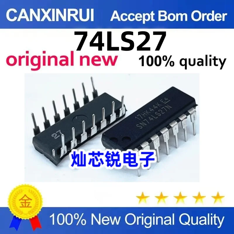 （20 pieces）In-line HD74LS27P SN74LS27N 74LS27 DIP-14 3-input OR gate