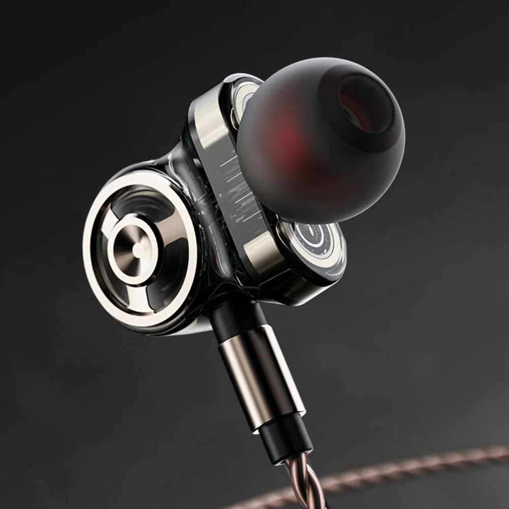 

6 Driver Unit Earbuds Wired Stereo Earphone with 3.5mm Braided Cable Metal Housing for Music Bass Deep Sound Movie Tracks Rock