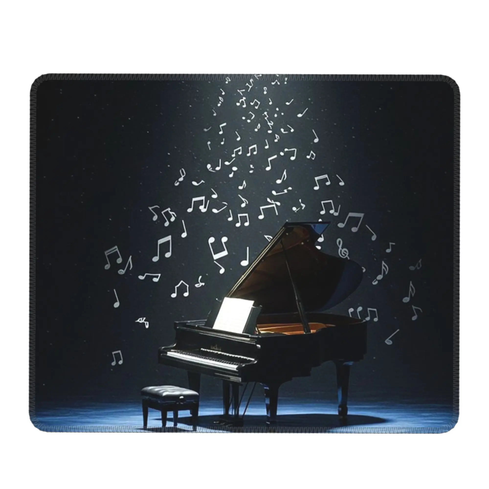 Musical Instrument Piano Music Notes Mouse Pad Computer Keyboard Mouse Mat Gaming Laptop Desk Mat Office Accessories Table Mats