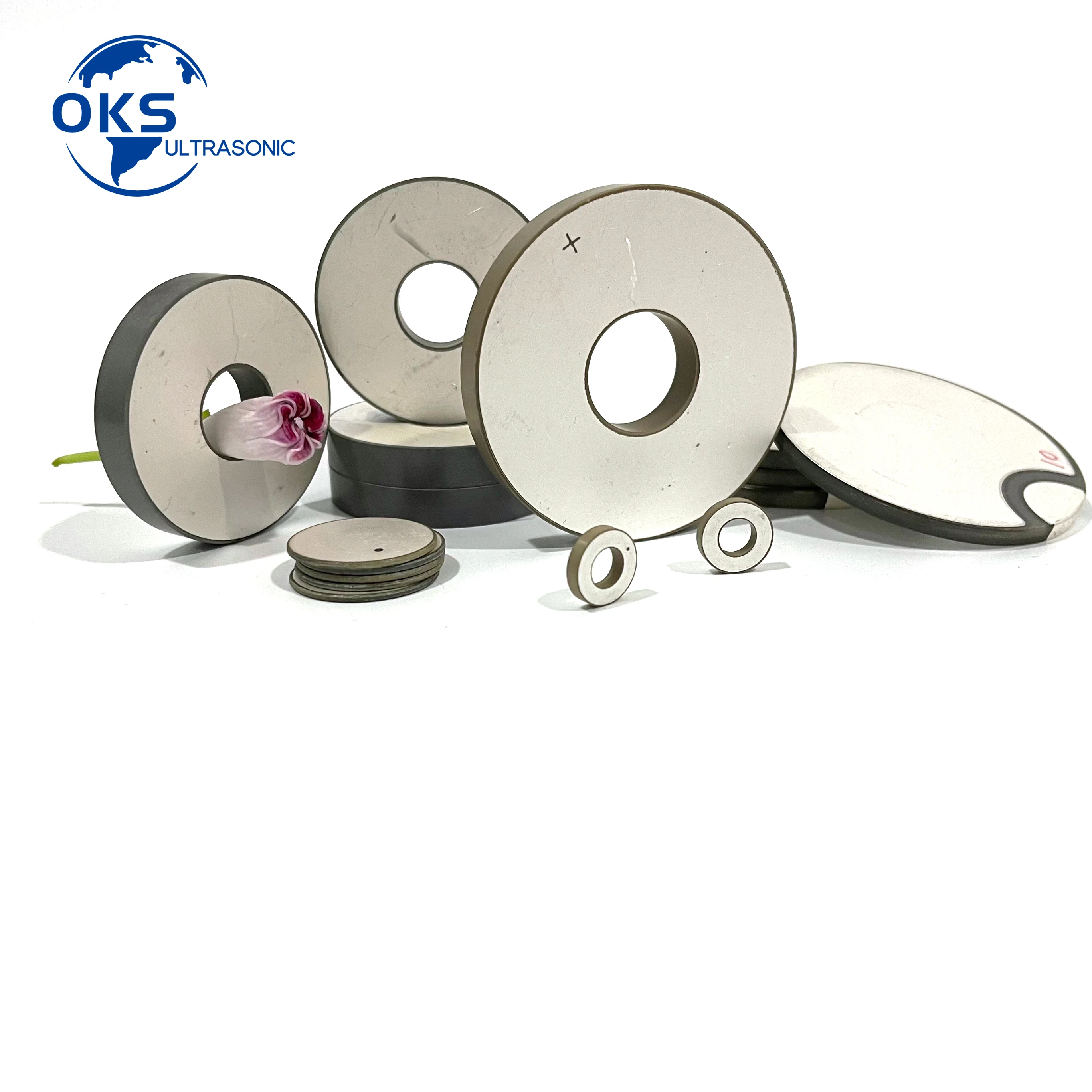 50Pcs/Lot 40x20x5MM PZT8 Piezoelectric Transducer Ring/Ultrasonic Crystal