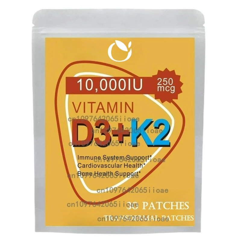 

30 пластырей Витамин K2 +D3 Трансмические пластыри Премиум-имунитет, здоровье сердца и костей