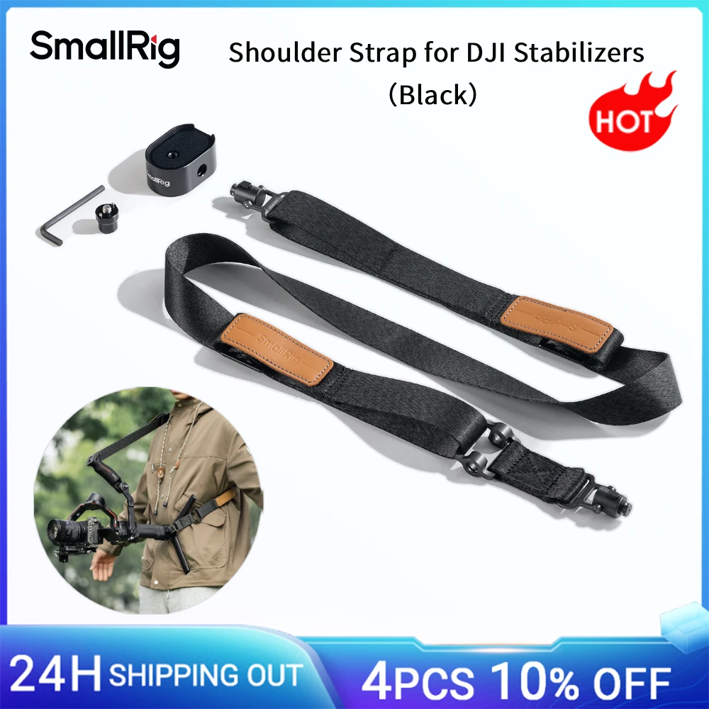 Image of SmallRig Schultergurt für DJI Stabilisatoren Schwarz für DJI Gimbals für DJI RS 4/RS 3 Pro /RS4 Pro/RS 4 Mini/RS 3 Mini /RS2 5362