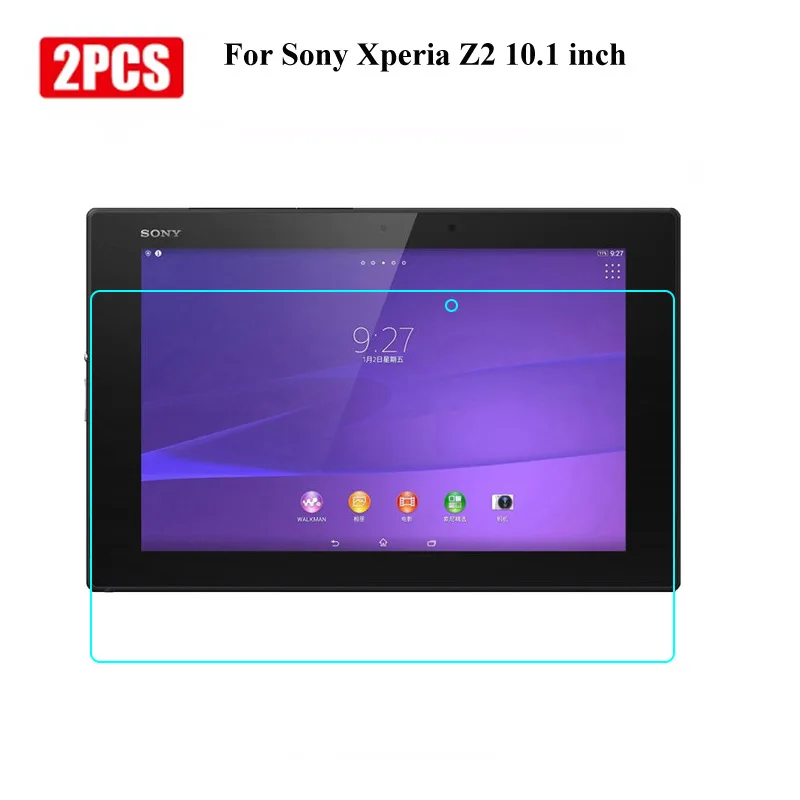 

2PCS 9H Tempered Glass For Sony Xperia Tablet Z2 SGP541 Z3 Compact 8.0 inch Z4 SGP771 10.1 inch screen protector glass Film