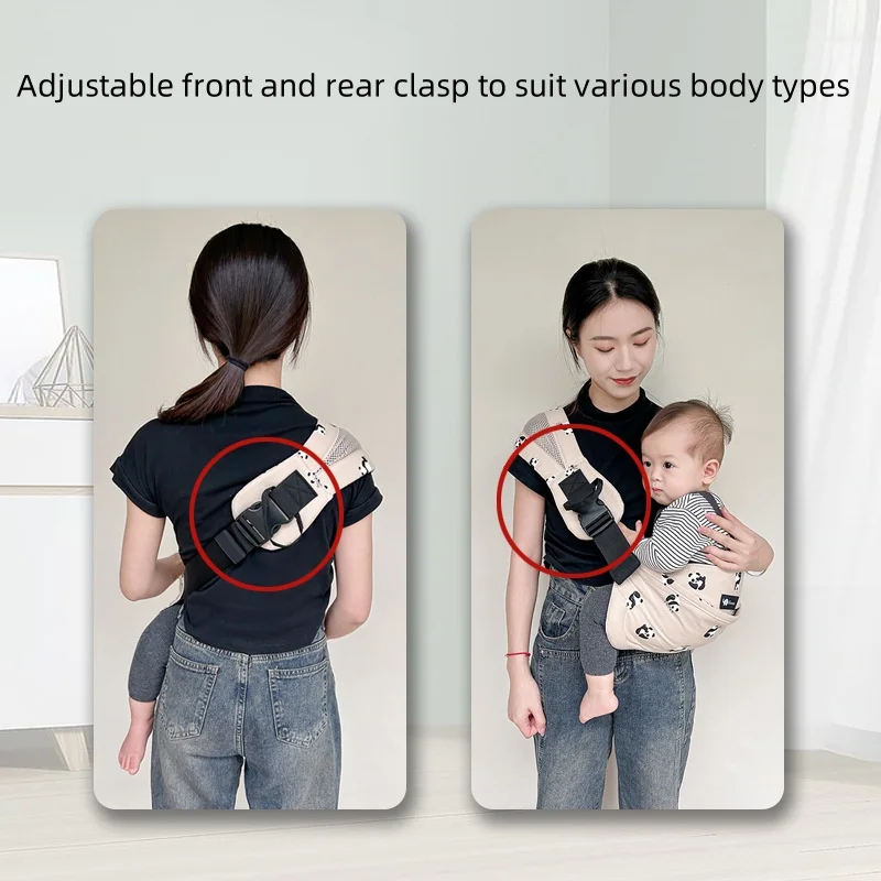 6-18 months baby single shoulder strap front hug wrap baby free hands four seasons universal carrier