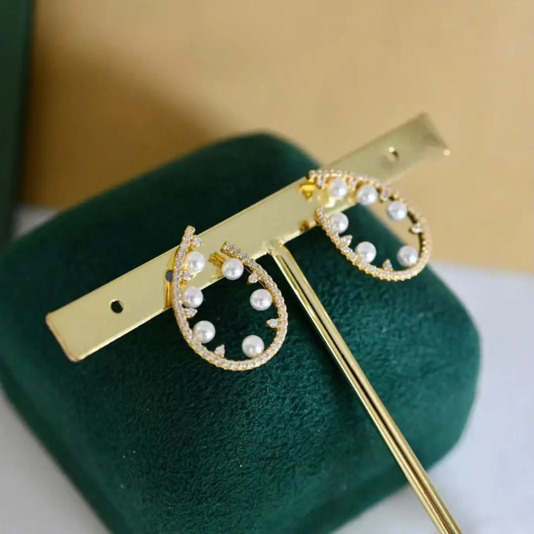 Wholesale S925 Sterling Silver Earrings Mount Findings Settings Base Mounting Parts Accessory for 3mm Pearls 5 pairs/lot