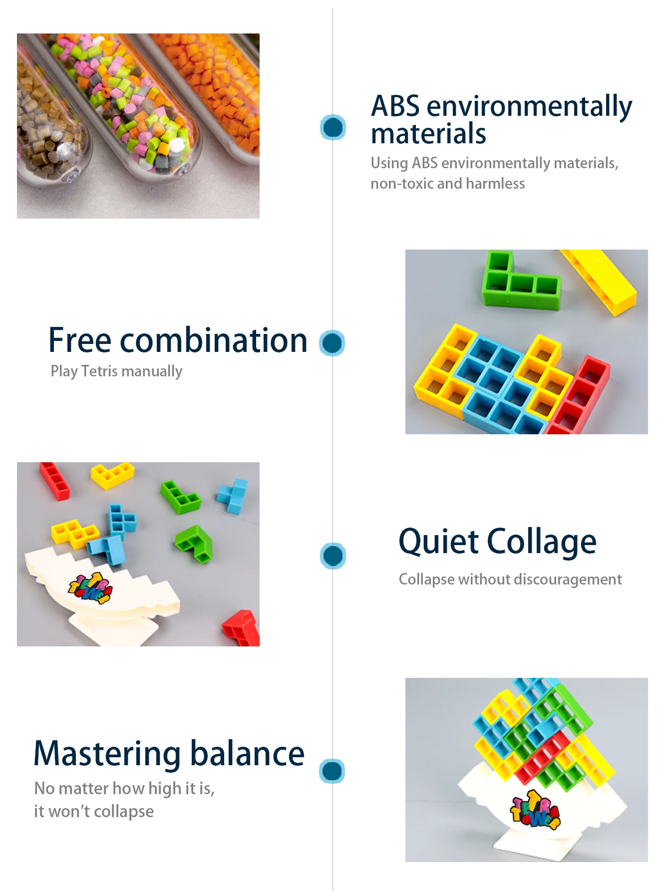لعبة الطاولة المتوازنة للأطفال، موسيقى مكعبات البناء الروسية، ألعاب تفاعلية لشخصين، لعبة الطاولة