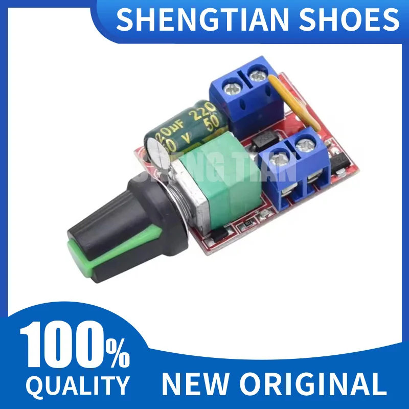 Mini DC Motor PWM Speed Controller Module 3V 6V 12V 24V 35VDC 90W 5A DC Motor Speed Regulator Control Switch LED Dimmer