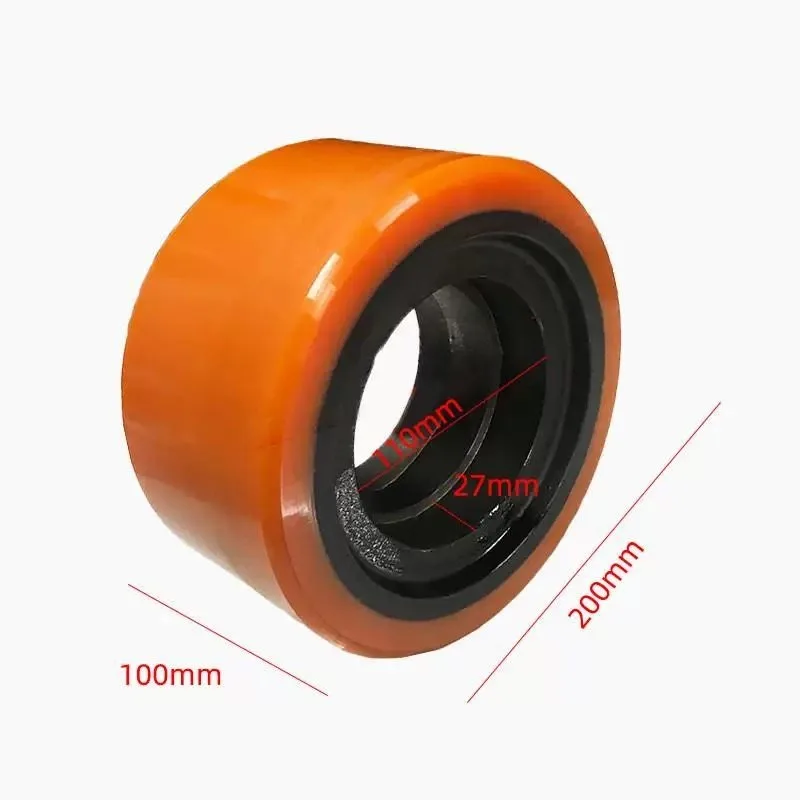 Accessories: Forward moving electric forklift, load-bearing wheels, front wheels 200/100