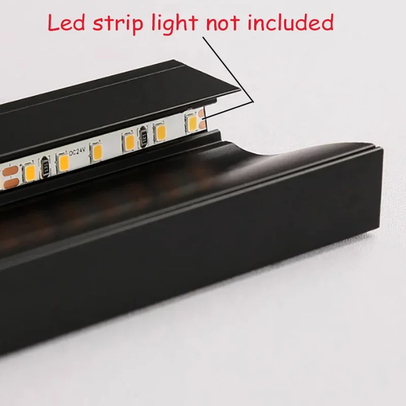 Invisible LED Skirting Aluminum Profile 2M Luminous Floor Line 60/70/80mm Staircase Embedded Hidden Corner Linear Lights