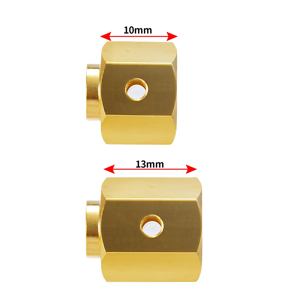 YEAHRUN portalu Stub napęd osiowy wał przekładni koła Adapter sześciokątny dla Axial SCX10 III AXI03007 1/10 zdalnie sterowany samochód gąsienicowy