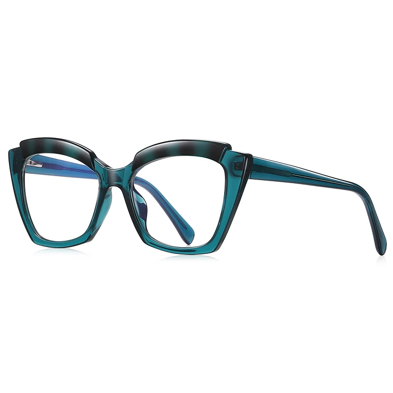 Tea Leopard Frame Anti Blue Rays Nearsighted Glasses For Women Student Myopia Eyeglasses With Prescription 0 -0.5 -0.75 To -6.0