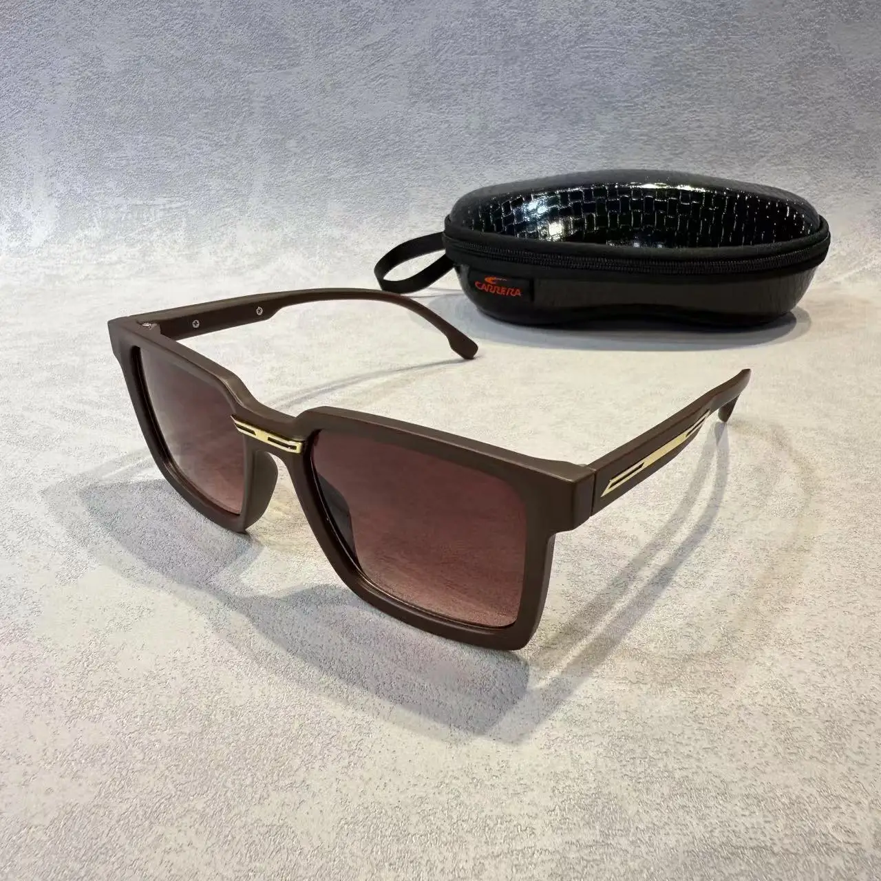 جديد كاريرا الرجال العلامة التجارية النظارات الشمسية خمر نظارات شمسية الرجال النساء كبيرة مربع كبير الحجم الملونة في الهواء الطلق الرياضة القيادة نظارات 8909