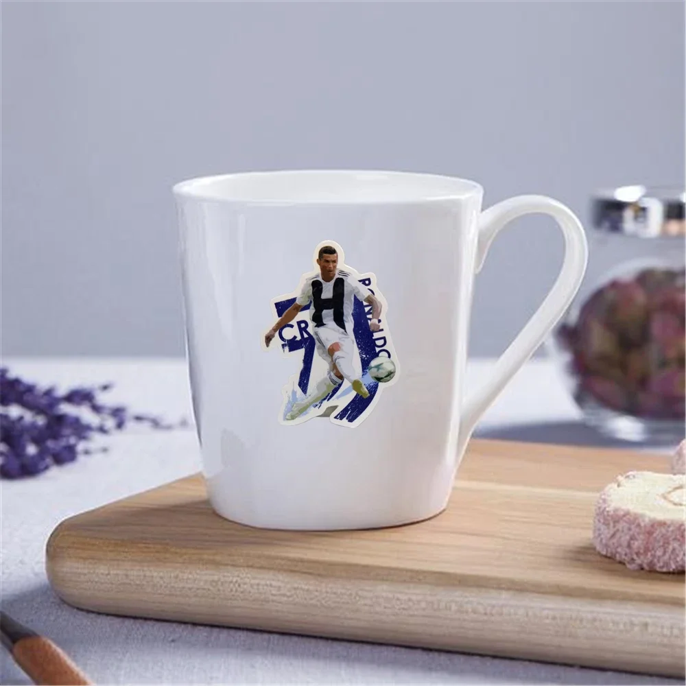 Real Football Star Ronaldo Cartoon Wall Stickers Notebook Computer Guitar Plate Insulation Cup Mobile Locomotive Madrid Stickers