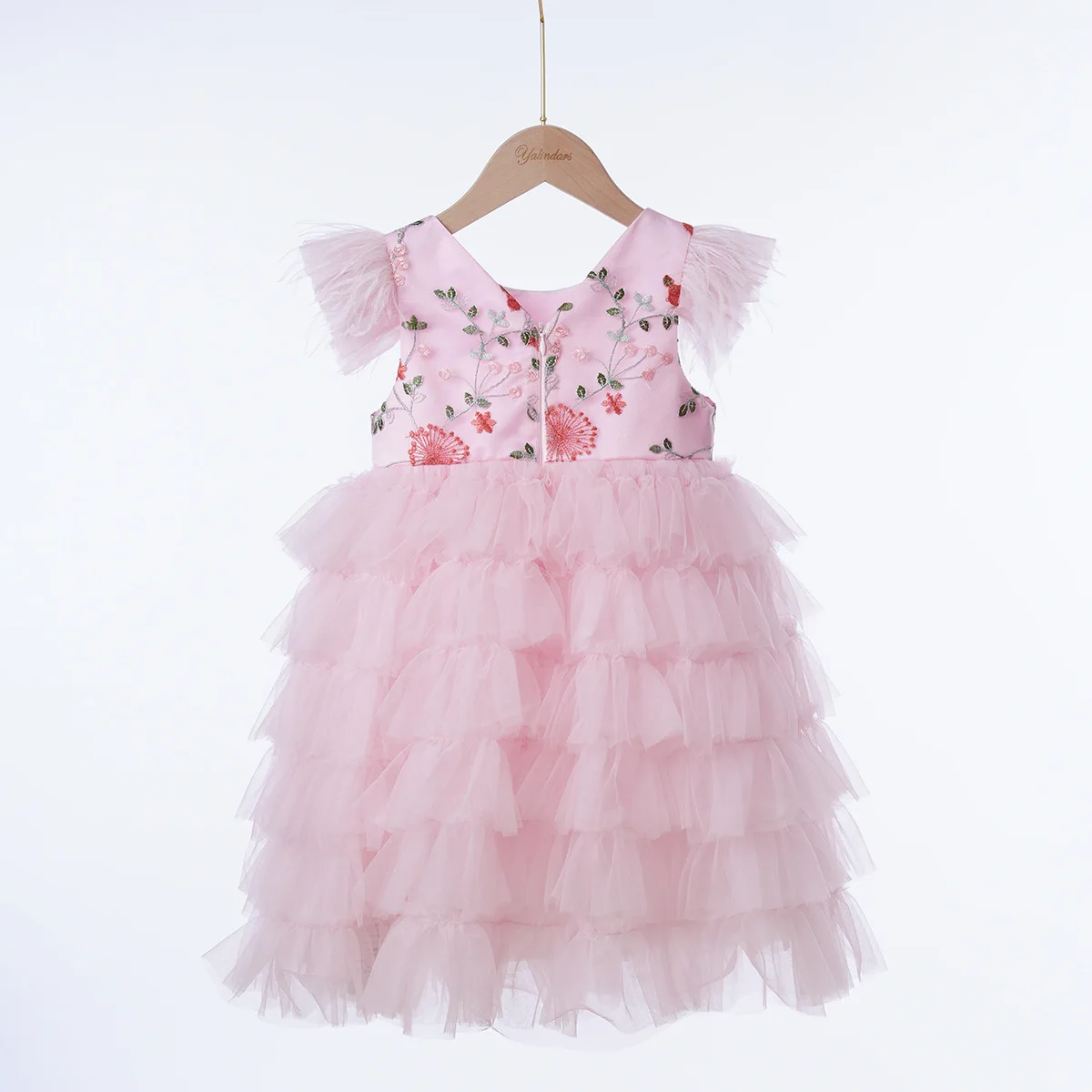 

Boutique Children Party Princess Dress For Little Girls Summer Birthday Party Frocks Kids Flower Tulle Festive Dresses For Girl