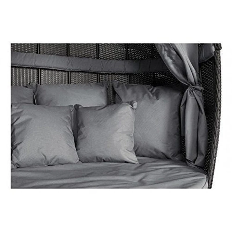 

Пляжная кровать для отдыха, кровать из ротанга, терраса, солнцезащитная кровать, диван в виде птичьей клетки для отдыха на открытом воздухе