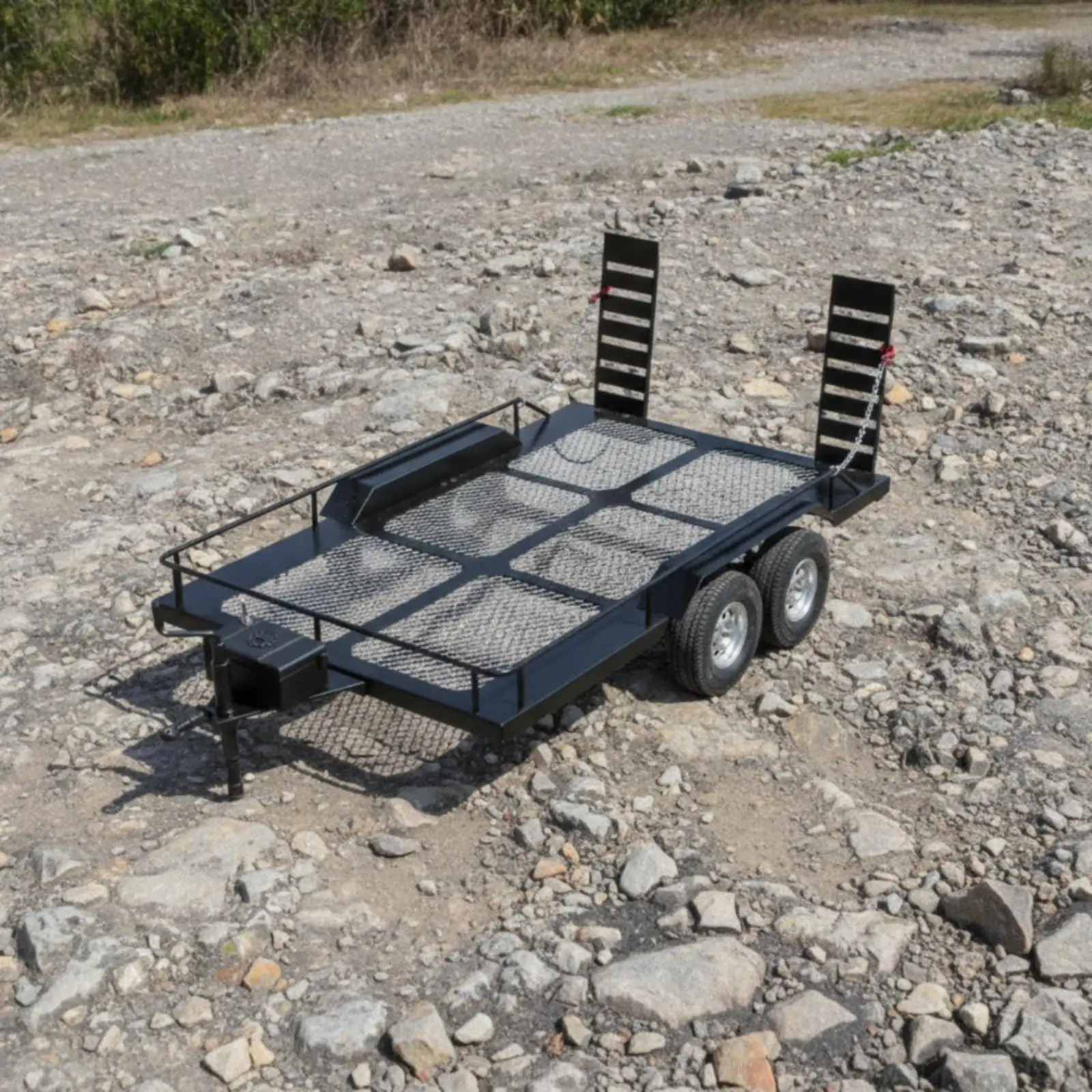 Crawler Trailer with Two Axles Long-Lasting for Garage Display