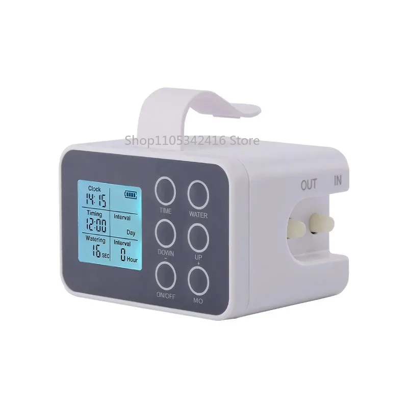 Automatic Smart Watering Device for Potted Plants, Timed Drip Irrigation System with Full-Screen Buttons for Garden Watering
