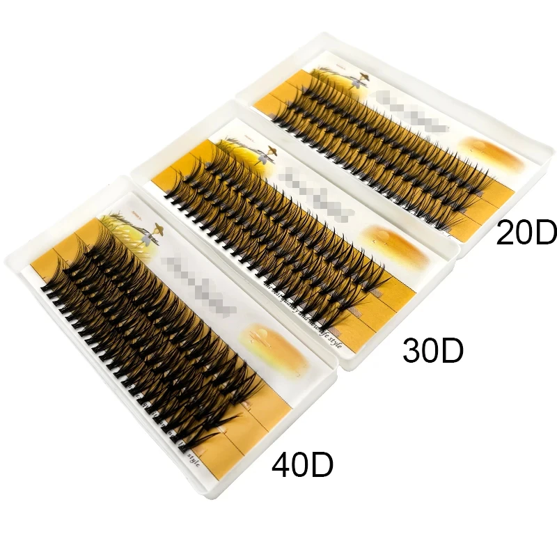 10/20/30/40D Mink Eyelashes 60 Bundles Natural Eyelash extension 3D Russia Individual Eyelash Cluster Makeup Tools Lashes Cilia