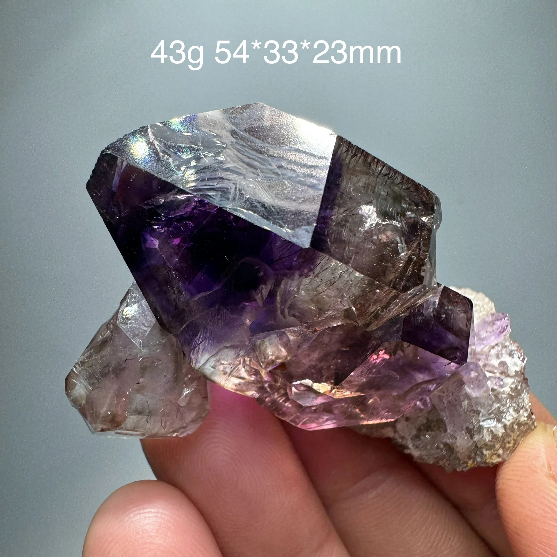 43g Natural Amethyst Super Seven Crystal Quartz Mineral Specimen Healing Stone