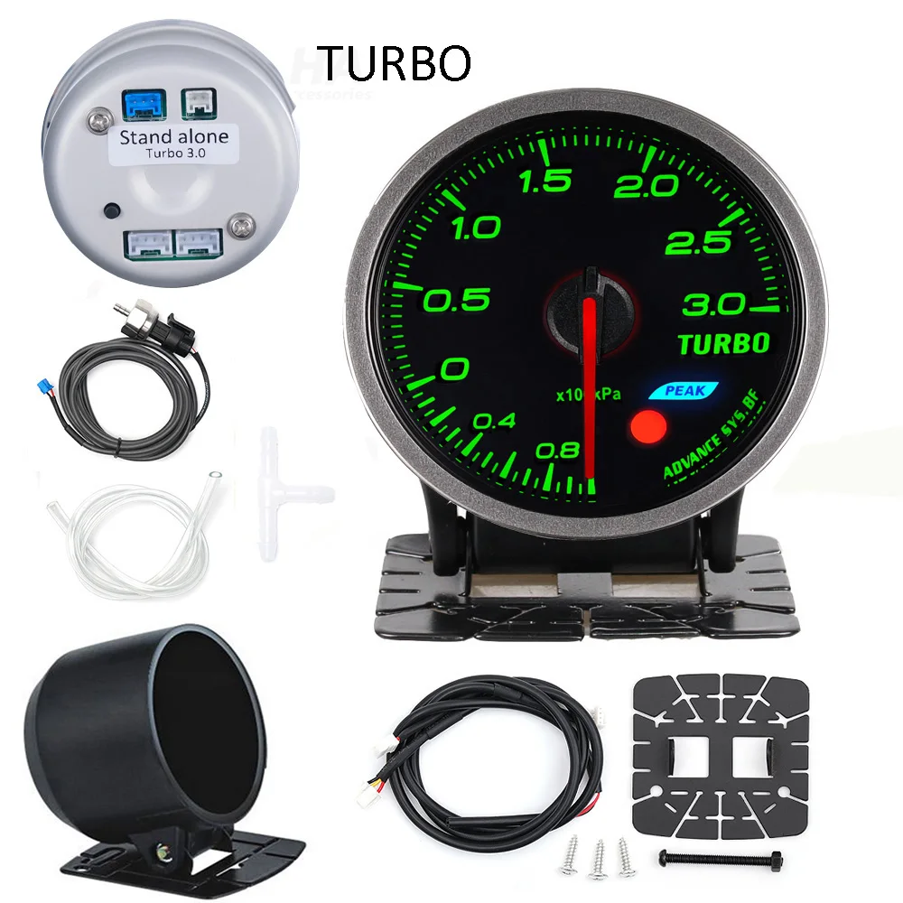 HA Zubehör Auto-Anzeige Standalone-Anzeige 60MM Def I BF Style Wassertemperatur Öltemperatur Öldruck Drehzahlmesser RPM Abgastemperatur Ladedruck Turbo AFM – Detail 13