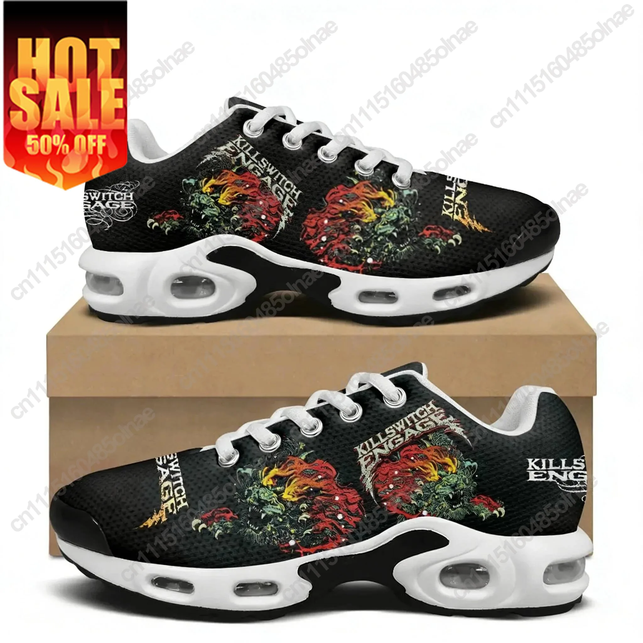 Killswitch Engage Air Cushion Sneakers Mens Womens Sports Lightweight Hiking Mountain Climbing Casual Custom Shoes