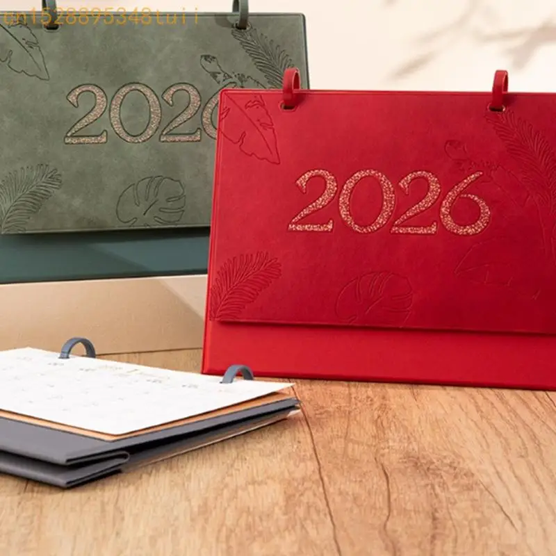 

2026 Creative Mini Desk Calendar Decoration Stationery School Planner Simple Pocket Size Desk Office Supplies Y4QF