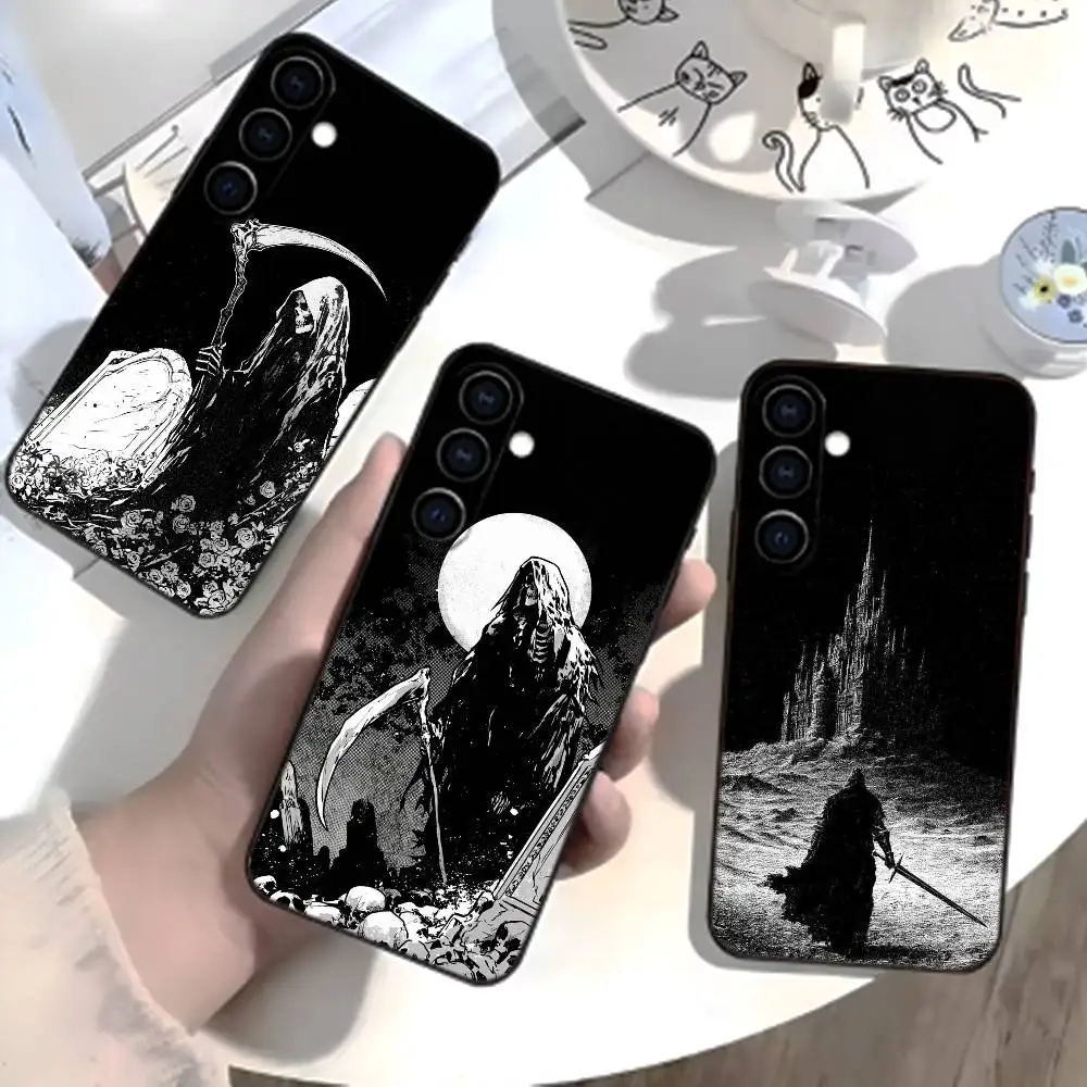 

G-Grim Reaper Phone Case For Samsung Galaxy A73,A72,A71,A70,A52,A51 Others Soft Black Cover