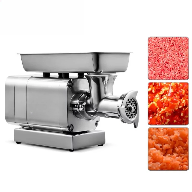 

Commercial frozen meat cutting 1500W 2hp cold cutting electric food processing, manual meat grinder