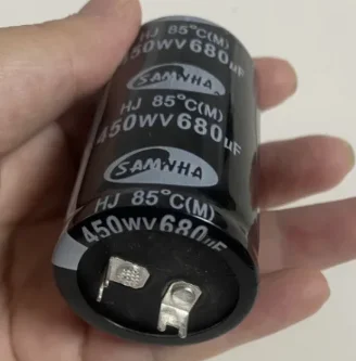 1 pçs/lote 450v 680UF capacitor eletrolítico de alumínio 680UF 450V 20%