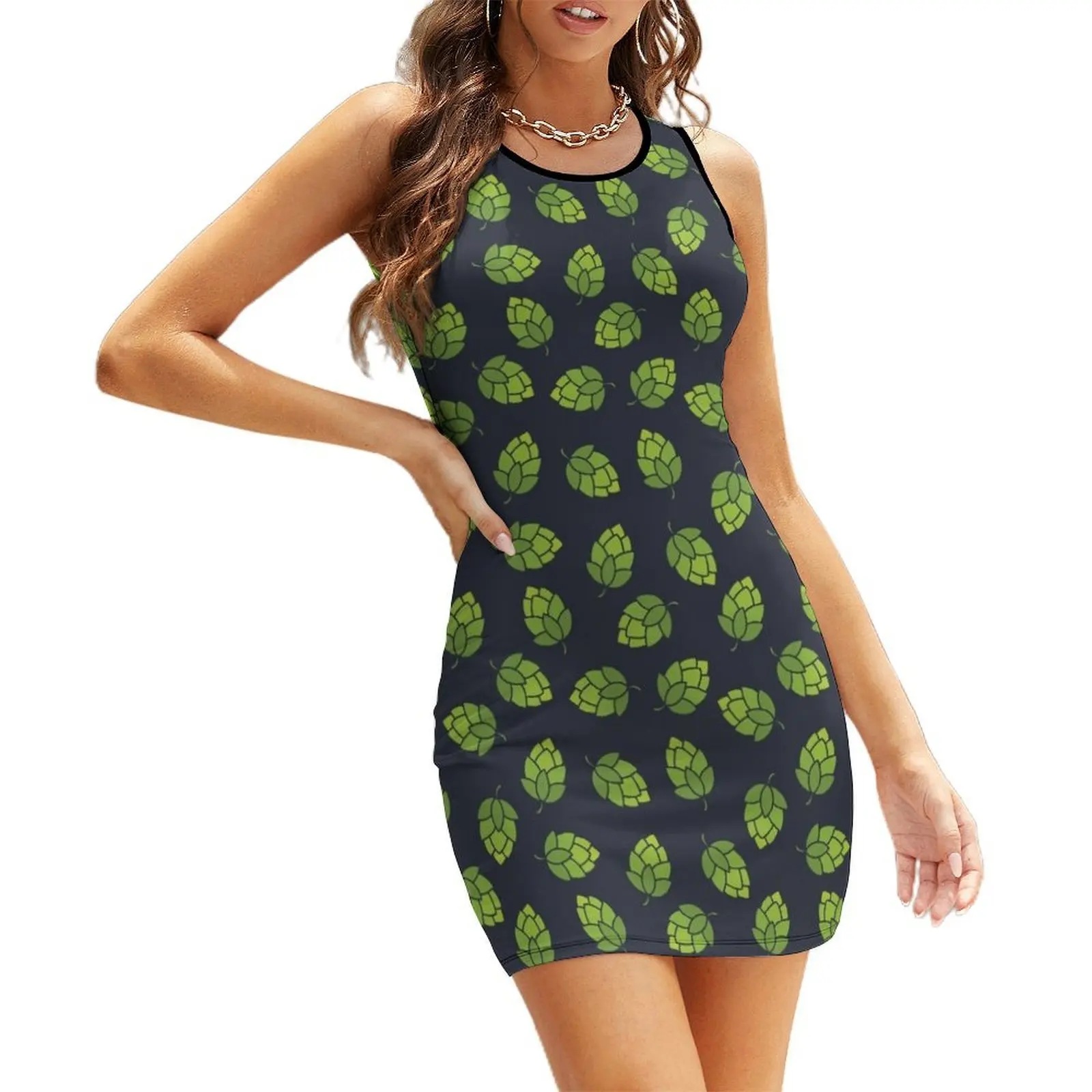 

hop pattern Sleeveless Sundress birthday dresses for women Dance dresses dress women summer 2025