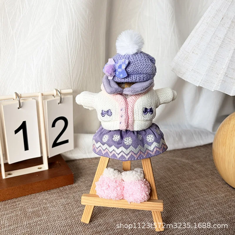 15Cm Disney Winter Day Linabell Soft Plush Filling Keychain Decoration Doll Clothes Backpack Hang Ornaments Girl Christmas Gift