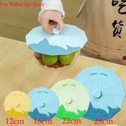 1PCS  Silicone Microwave Bowl Cover Food Wrap Bowl Pot Lid Food Fresh Cover Pan Lid Stopper Bowl Covers Cooking Kitchen Tool