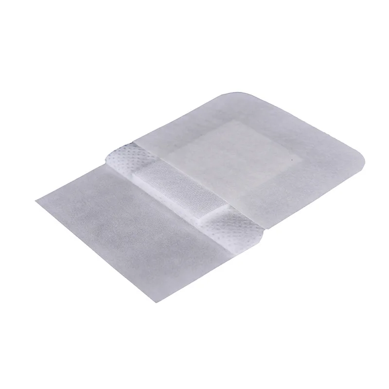 10 stücke 6x7 cm Vlies Medizinische Klebstoff Hämostase Gips Wunden Dressing Pflaster Verband Erste Hilfe Werkzeug