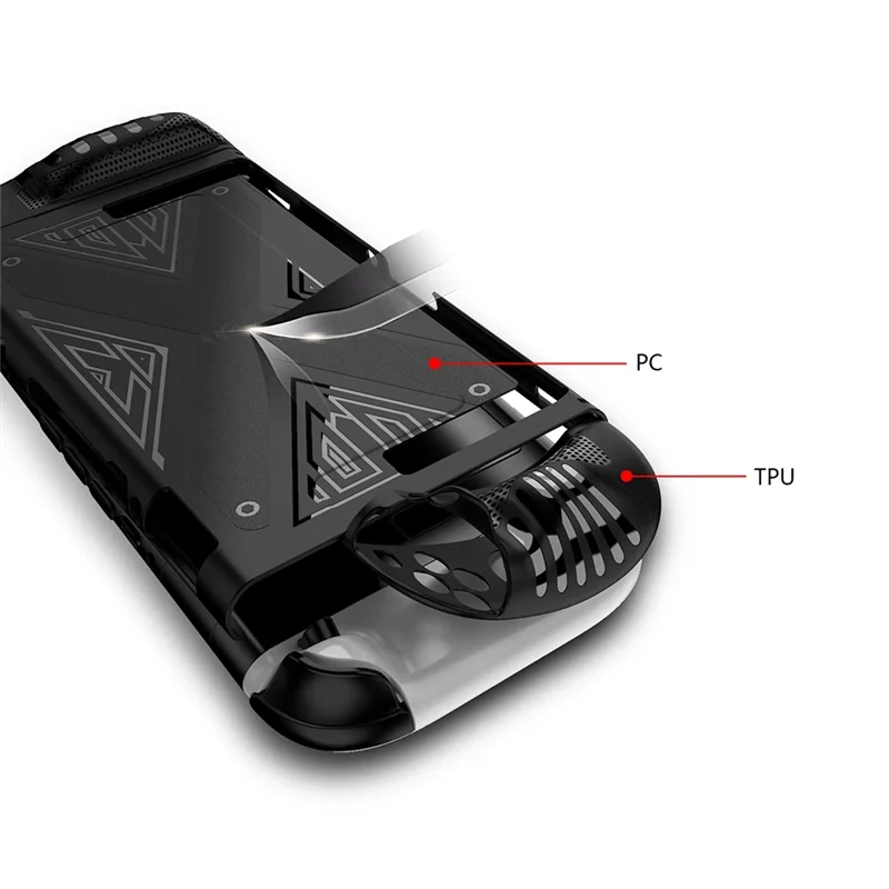 Neu!NS Schutzhülle Handheld Konsole Fall Split Typ Zurück Abdeckung Mit Ständer Anti-Scratch Spiel