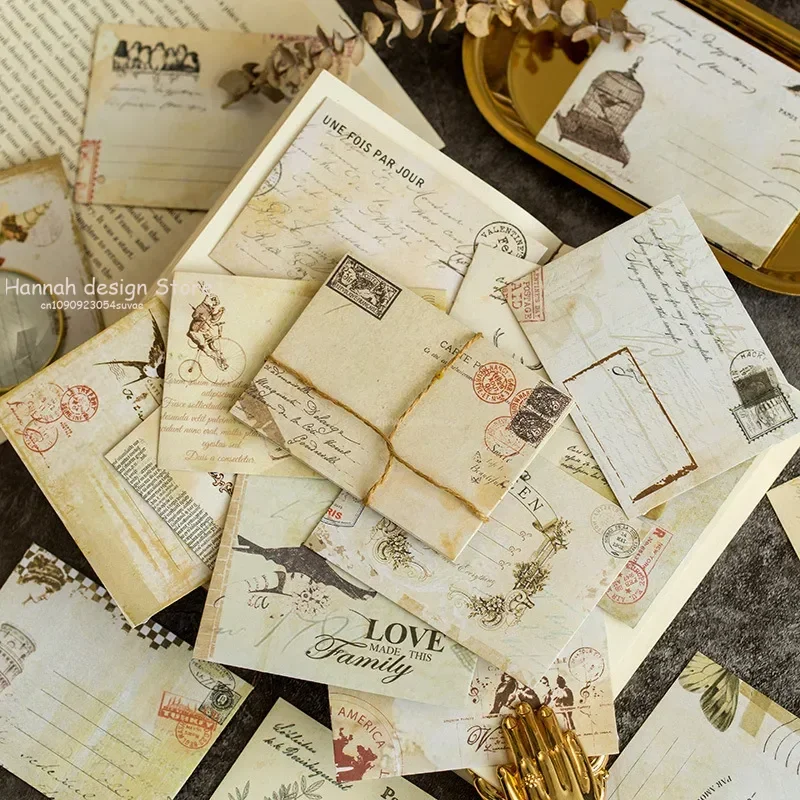 Simple Universal 12 Vintage Mini กระดาษซองสมุดภาพซองซองขนาดเล็ก Kawaii เครื่องเขียนของขวัญอุปกรณ์โรงเรียน