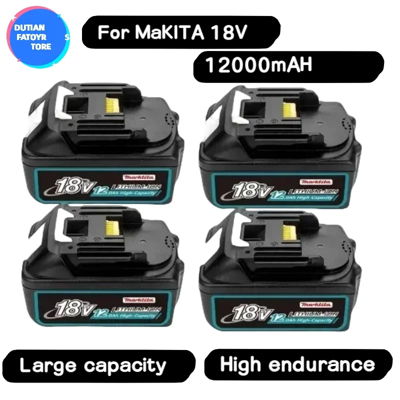 

12A Battery 18v for makita BL1860 BL1850B BL1850 BL1840 BL1830 screwdriver battery & charger Replacement Power Tool Batteries.