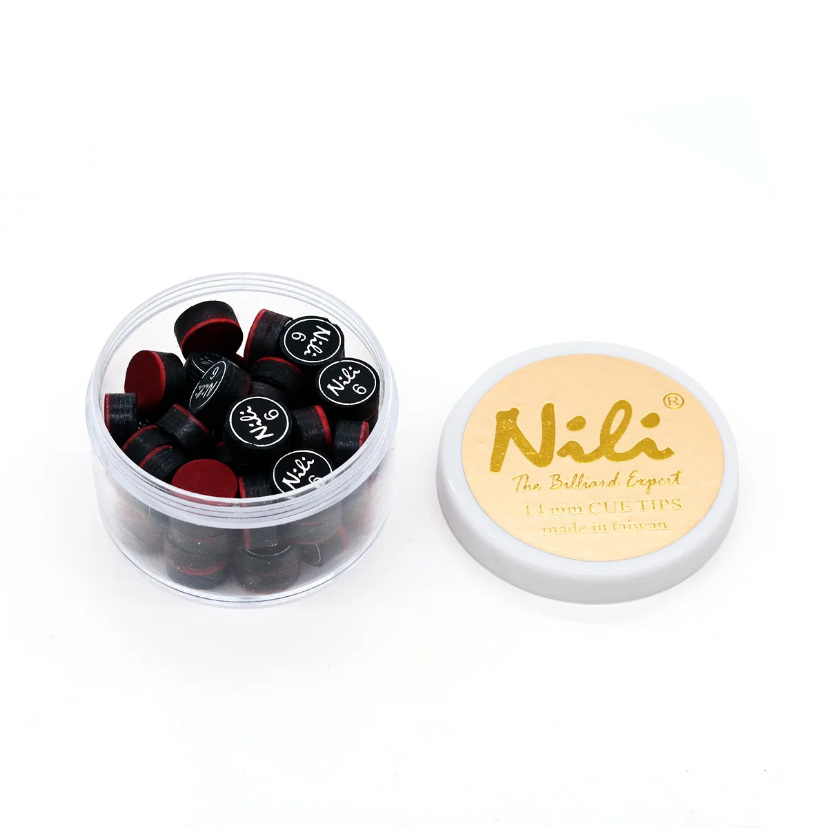 

Многоцветный наконечник для бильярдного кия Nili Premium, 14 мм, размер наконечника для кия, 6 слоев кожи, 50 шт./кор., набор наконечников для бильярдного кия для продажи