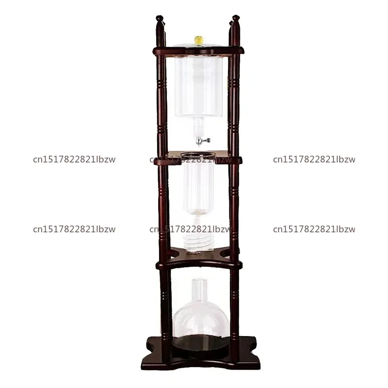 3000ml ice drop coffee pot drip filter ice brew manual coffee machine large commercial solid wood hand brew cold brew pot