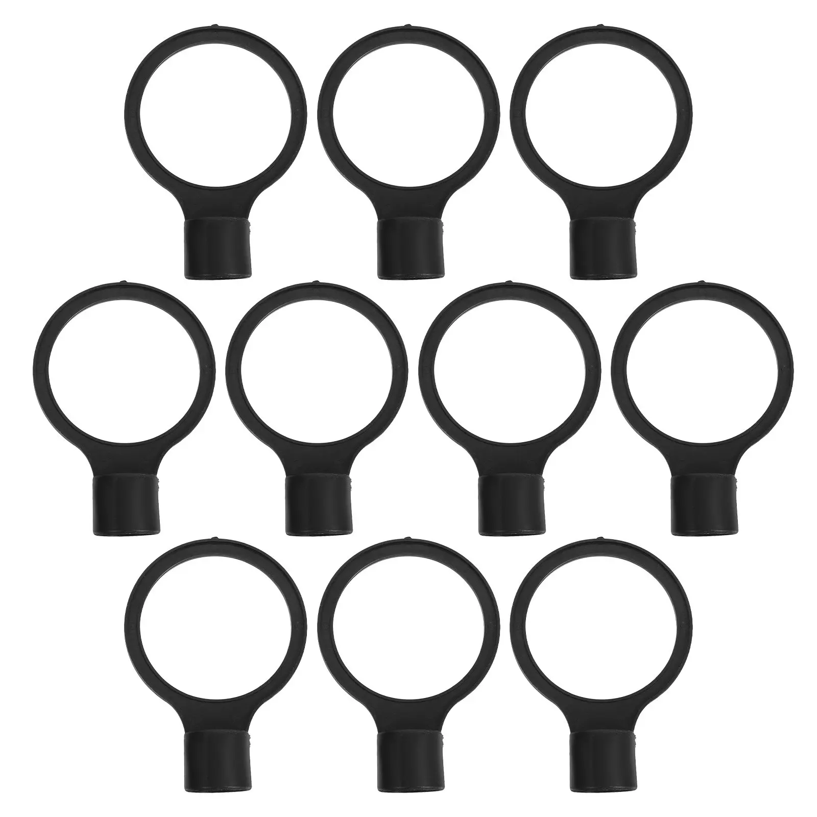 10Pcs Safety Traffic Cone Connector Plastic Chain Link Reflective Barrier Collar for Road Parking Lot Caution Safety Accessories