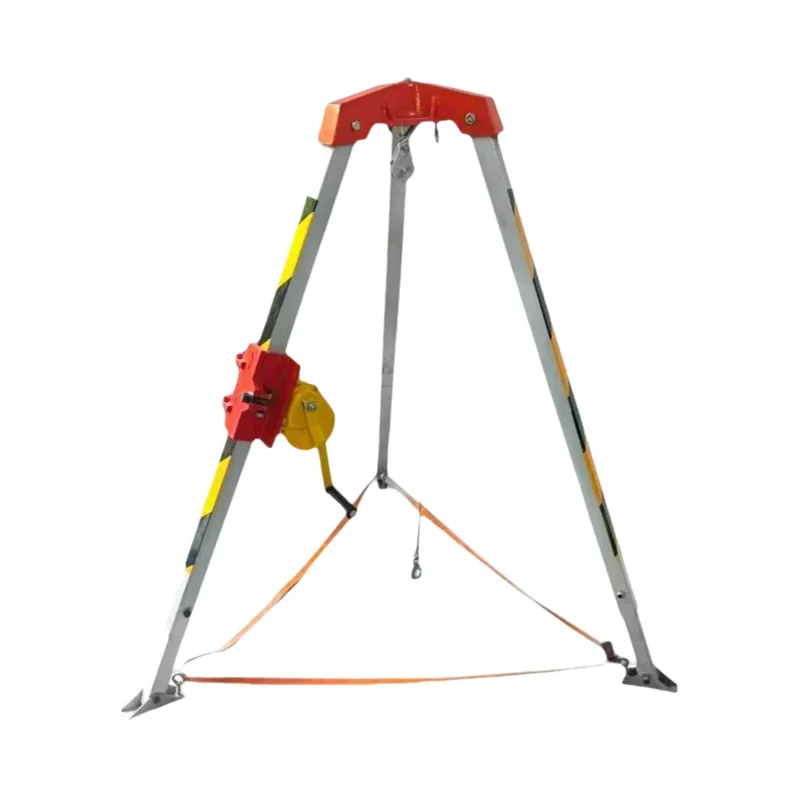 400kg Aluminum Alloy Tripod Rescue Mine Bracket Lifting Tripod Lifting Triangle Stand Handling Equipment