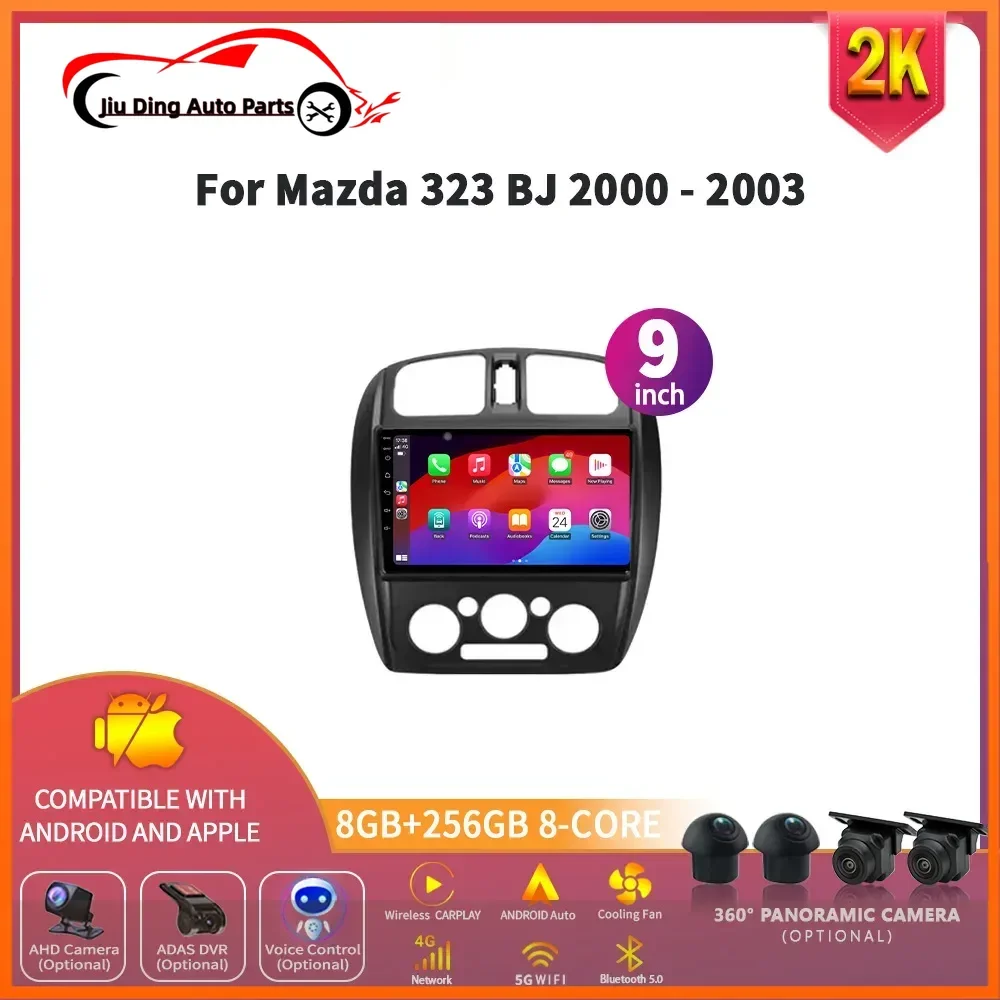 Android 14 Wireless For Mazda 323 BJ 2000-2003 Universal GPS WiFi SKIG Car Radio Multimedia Video Player Navigation