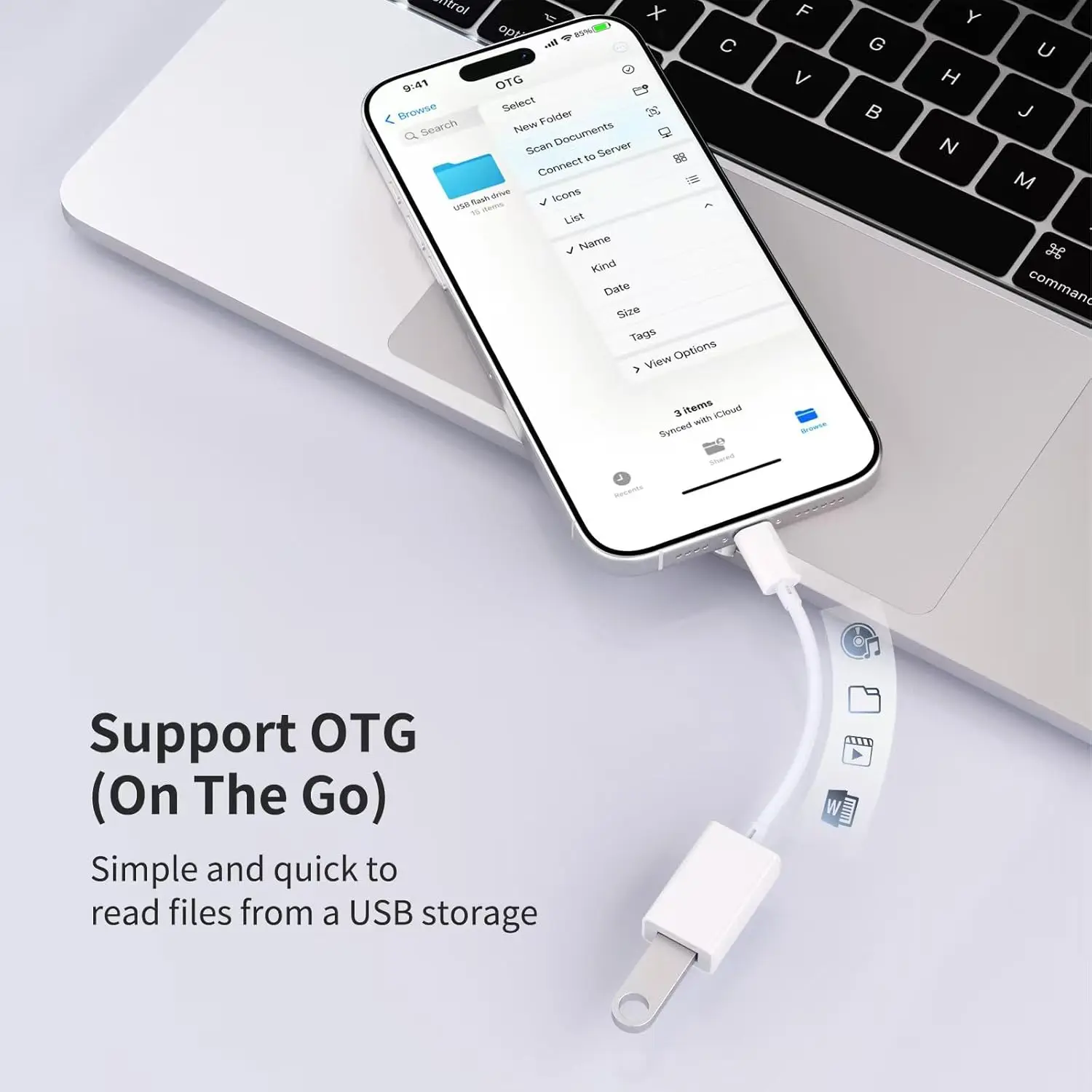 10 pçs premium usb c para usb 3.0 adaptador TYPE-C macho para usb fêmea cabo otg compatível com iphone 16 pro max/16 plus galaxy s24 &